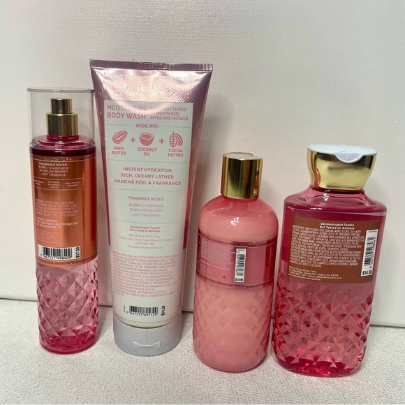 Bath & Body Works Champagne Toast Gift Set Shower Gel Bubble Bath Body Care NWT - Picture 5 of 6
